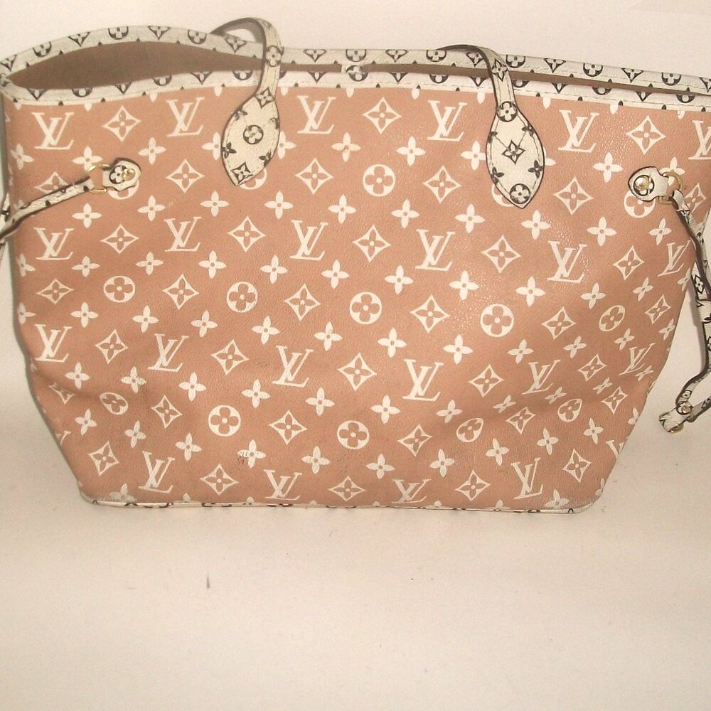 Huge PVC Shoulder Tote in Style of Monogram Shoulder Tote NOT Louis Vuitton - Picture 3 of 11